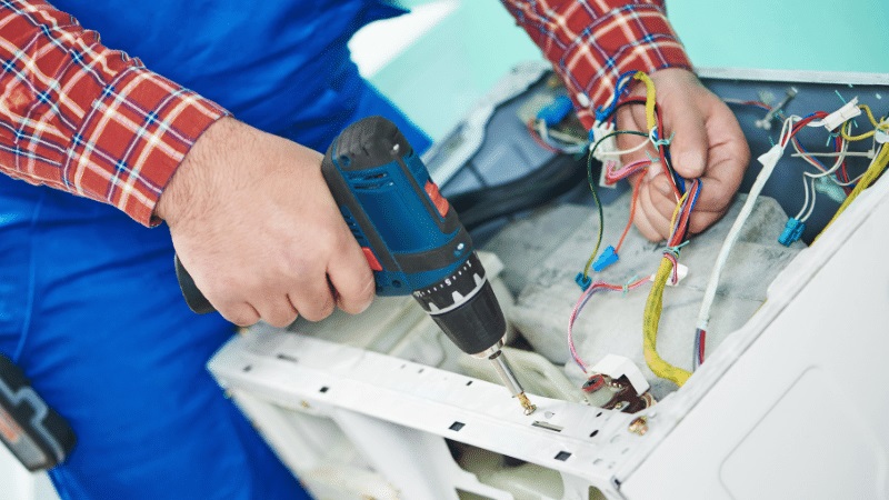 Saruhanlı Mdv Mdv çamaşır makinesi kart tamiri – Su almama arızası orijinal parça ile giderildi. - Teknik servis örneği